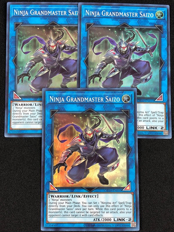 YUGIOH NINJA GRANDMASTER SAIZO OP20-EN010 SUPER X3 (NM) | eBay