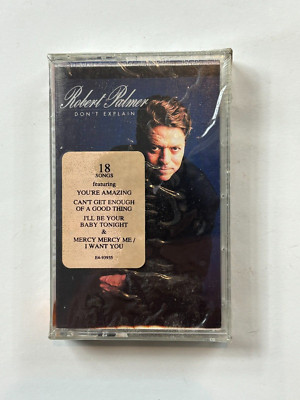 Robert Palmer - Don't Explain Cassette SEALED w/ Hype Sticker