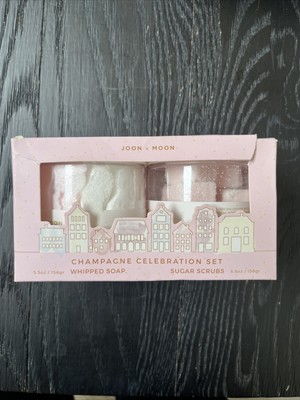 Joon X Moon Champagne Celebration Set Whipped Soap Sugar Scrubs