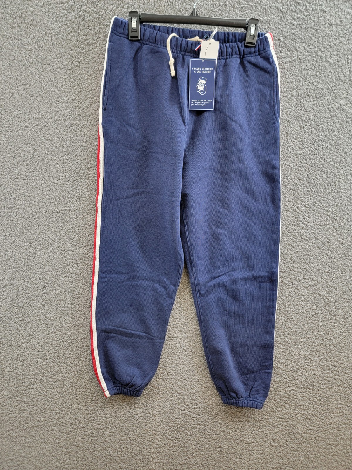 Polo Ralph Lauren Team USA Fleece Sweatpants Women S Blue Elasticized Waistband - Picture 2 of 17