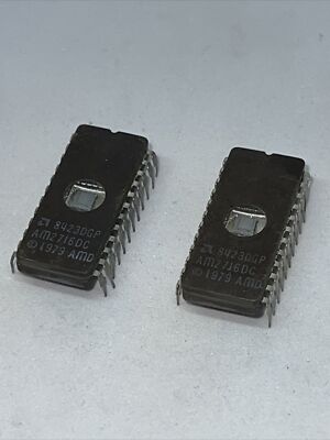 AMD  AM2716DC Qty EPROM, 2K x 8, 24 Pin, Ceramic, DIP New Quantity of (2)￼