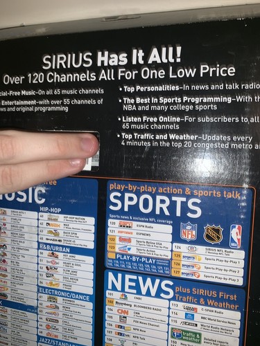 Sirius Sportster Replay SP-R2 Satellite Radio w/ Car Kit SP-TK2 NEW OPEN BOX