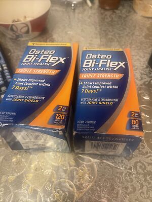 LOT 2 X Osteo Bi-Flex Joint Health Triple Strength Supplement 200-EXP:2025+ 