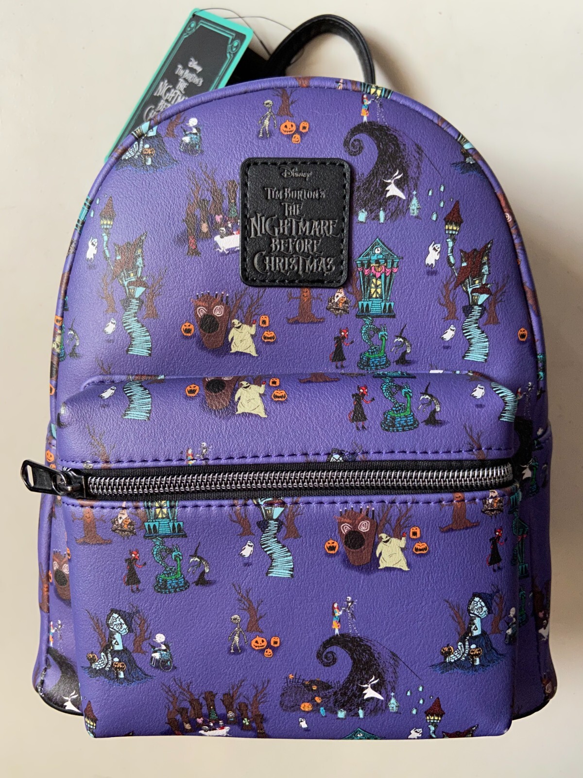 ☆Disney LoungeflyThe Nightmare Before Christmas Backpack☆ Loungefly Disney The Nightmare Before Christmas Spiral Hill