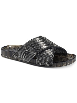

INC Женские серые сандалии со стразами Viraa Almond Toe Slip On Slide Sandals, Серый, 10012679600