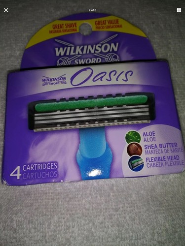 2- Wilkinson Sword Oasis Razor Blades - 4 Cartridges