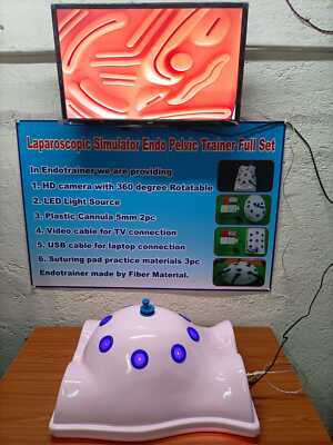 Laparoscopic Simulator Full Body Shape with 5 Basic Training Instruments Set