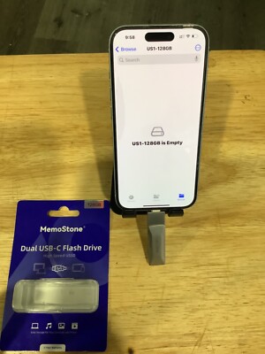 Kingspec USB 3.2 Type C Dual Flash Solid State Drive Memory Stick 400MB/s