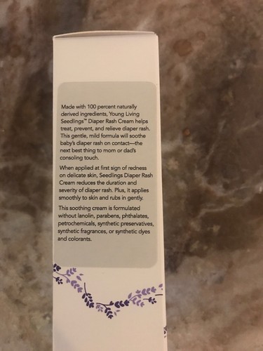 Young Living Seedlings Diaper Rash Cream 2oz New Fast Free Shipping