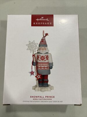 2023 Hallmark Snowfall Prince 5th In The Noble Nutcracker Series Ornament NIB