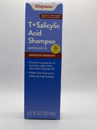 🔥Walgreens - T+Salicylic Acid Shampoo - MAXIMUM STRENGTH 4.5 FL OZ SHIPS FAST