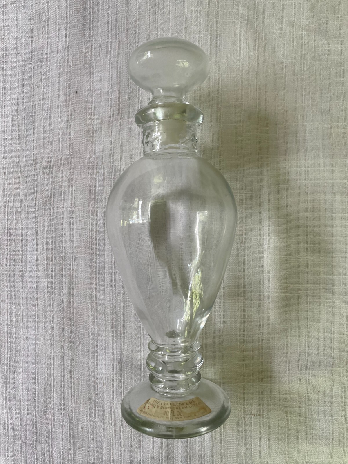 Vintage AVON Classic bottle - Field Flowers Hand and Body Cream Lotion (empty)