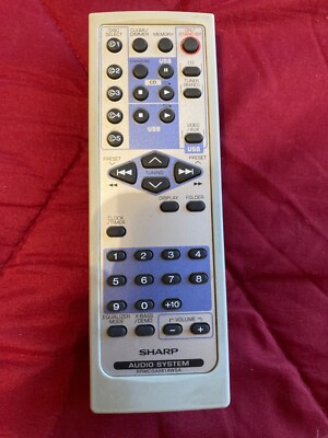 Sharp audio system remote control RRMCGA081AWSA, original, accept offers