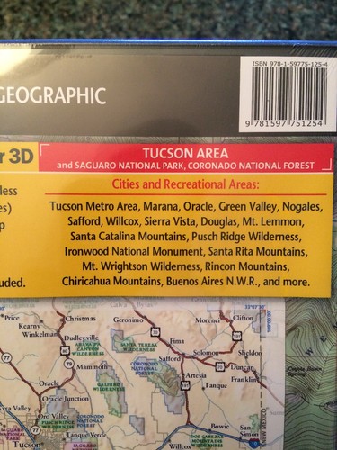2007 National Geographic TOPO! Outdoor Mapping Software - Tucson Area - Saguaro