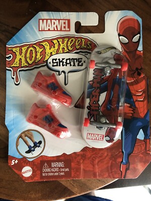 Hot Wheels Spider Man Finger Skateboard Marvel Spider-Man  ️