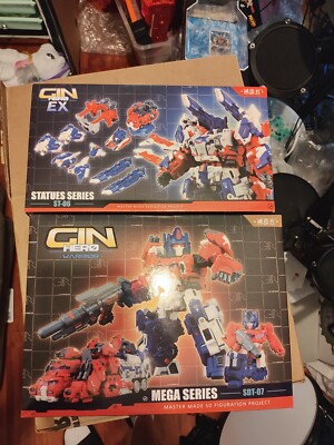 Transformers Master Made Std-07 St06 God Ginrai & Bust Set Deluxe Boxes Only 