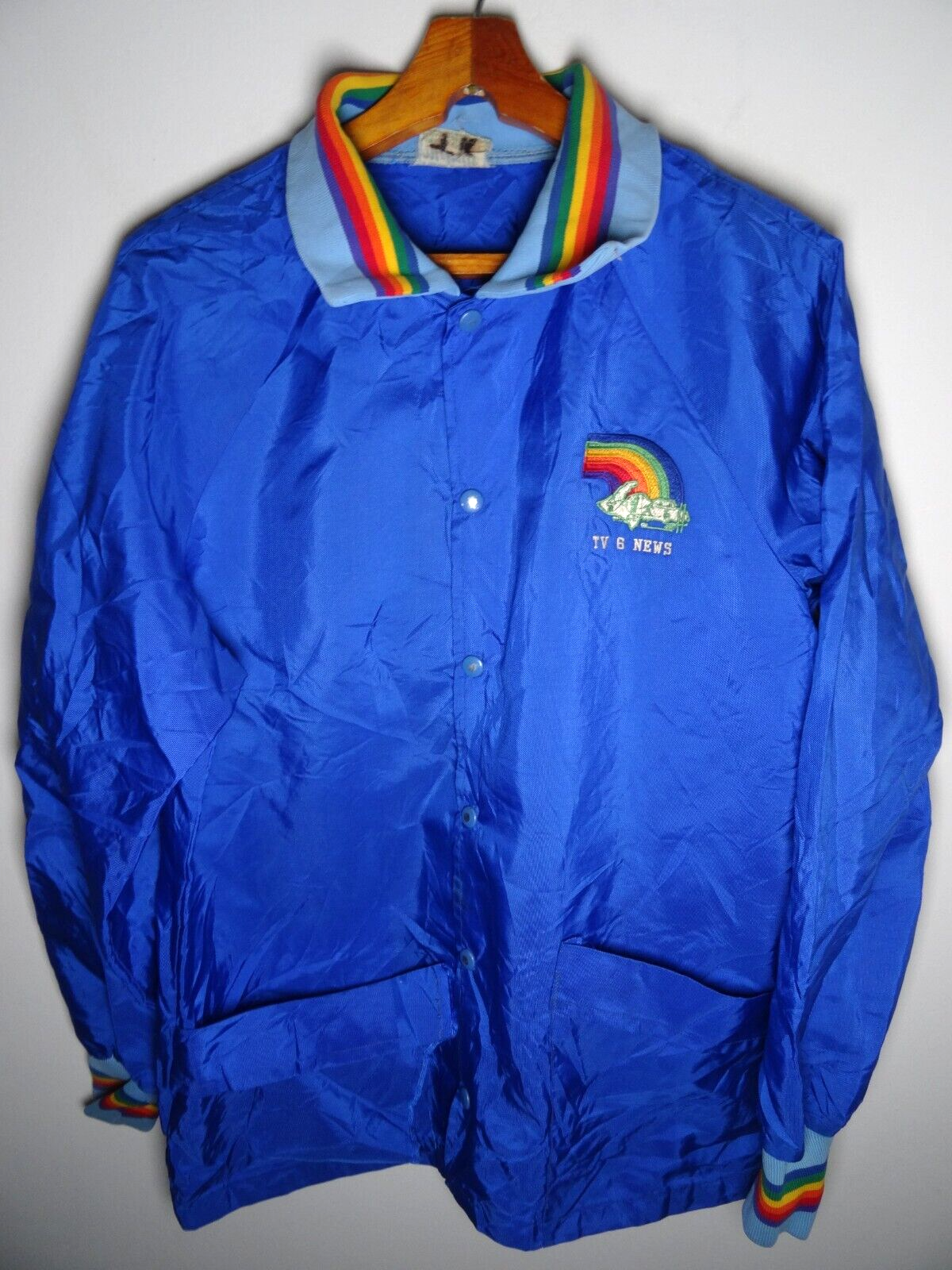 レア 80s Fox image ski jacket ブルー Rare 80s Fox Image Ski Jacket Blue