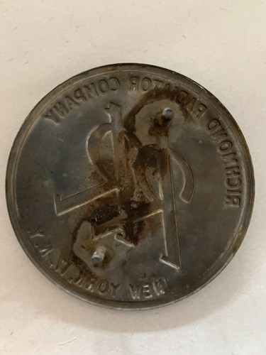 Richmond Radiator Company Advertising Plaque Sign Logo Emblem New York NY