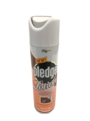 PLEDGE LOTION Wood Moisturizer Furniture Care Polish SC Johnson 1995 RARE Prop