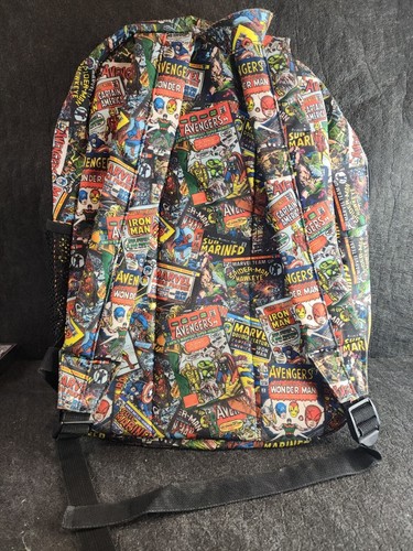 Marvel Comics Backpack 18&rdquo; Classic AVENGERS Comic Book Nylon School Bag Funko