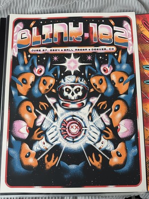 Blink 182 Denver CO Ball Arena Poster June 27 2024 Sold Out Blumoo 5/400