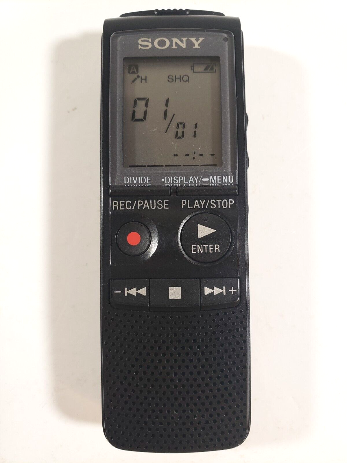 Sony [ICD-PX720] Stereo Digital Black Voice Recorder Handheld - Tested Working