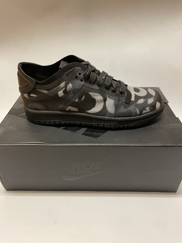 Pre-owned Nike Women's Dunk Low X Cdg Comme Des Garcons Print Black Cz2675-001 Size 5.5 Us