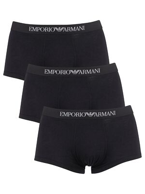 

Мужские плавки Emporio Armani (3 шт.), черные, Черный, 111610-CC722-21320