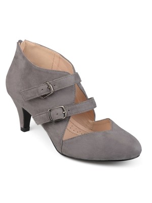 

JOURNEE COLLECTION Женское серое платье Ohara Stiletto Zip-Up Туфли на каблуке  Medium, Серый, OHARA