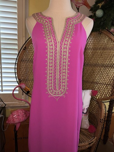 Pre-owned Lilly Pulitzer Sandrah Maxi Dress Wild Fuchsia ? $298 Size 4