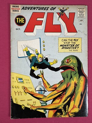 1961 ADVENTURES OF THE FLY #15 VG- - JOE SIMON Art - ARCHIE Superhero