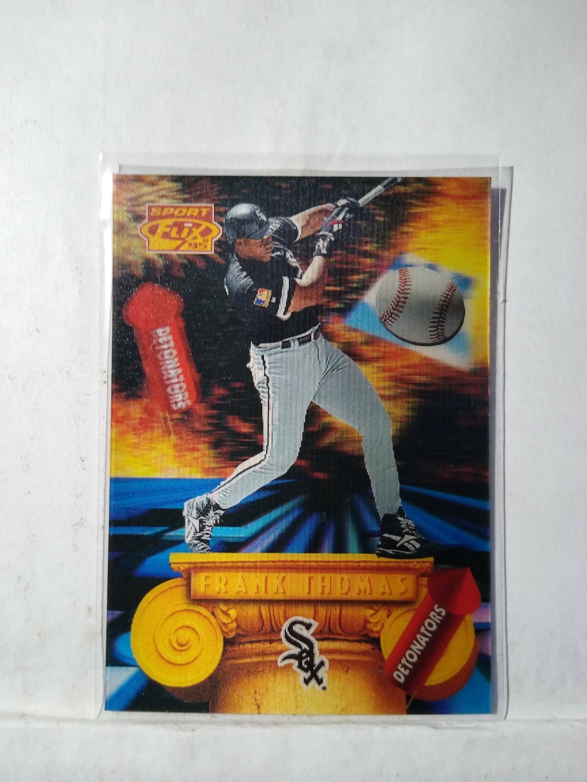 1995 Pinnacle SportFlix Detonators - #DE4 - Frank Thomas