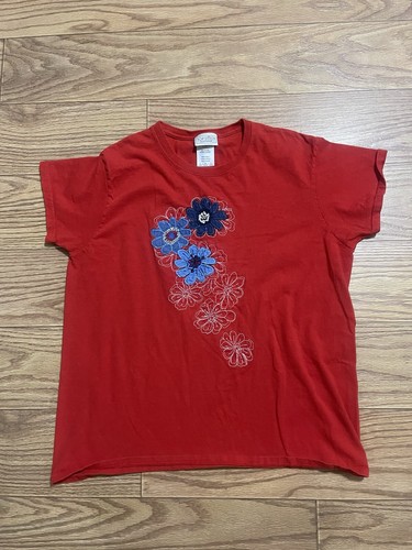 トップス MEDI VINTAGE FLOWER EMBROIDERY SHIRT AMERI VINTAGE FLOWER EMBROIDERY SHIRT