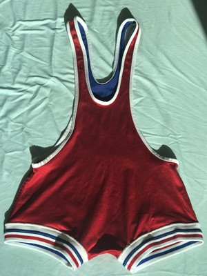 vintage low cut wrestling singlet