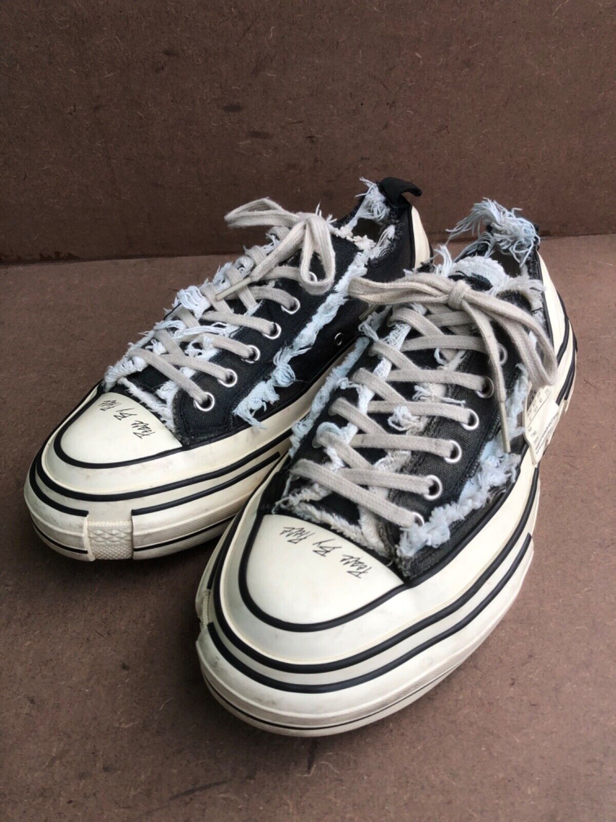 Vessel X Yohji Yamamoto Black Canvas Low Top Sneakers Size Vessel X Yohji Yamamoto Black Canvas Low Top Sneakers Size