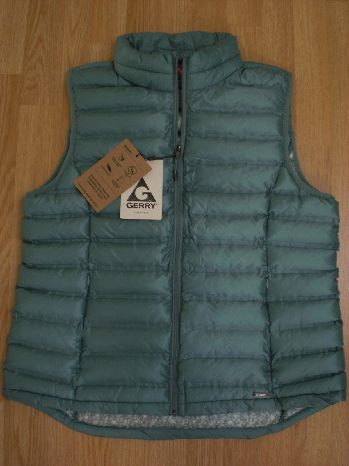 Gerry Full-Zip Quilted Padded Puffer Vest, NWT - Women's L Gerry Full-Zip Quilted Padded Puffer Vest, NWT - Women's L