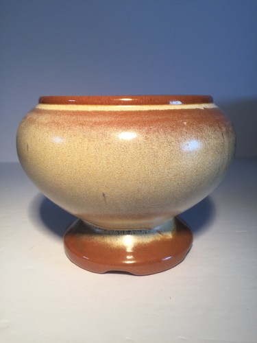 5 Frankoma Pottery Planters (#225); Round Footed Simple.  Assorted Colors