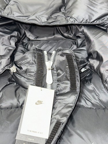 NIKE NIKE MEN’S LARGE THERMA-FIT FULL ZIP PUFFER JACKET BLACK DQ4920-010