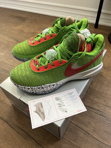 【本物保証 /関税・送料無料】Nike LeBron 20 Christmas EP Nike Lebron 20 XX 'Stocking Stuffer' Christmas Green FJ4995