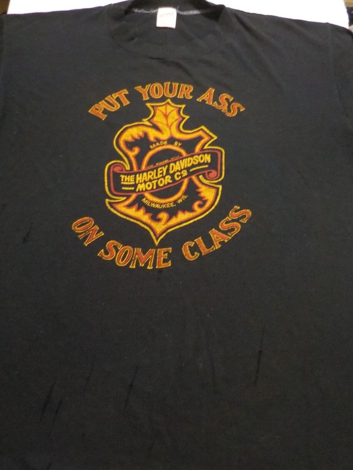 Vintage Harley Davidson Put your Ass on some Class T-shirt Vintage Harley Davidson Put your Ass on some Class T-shirt