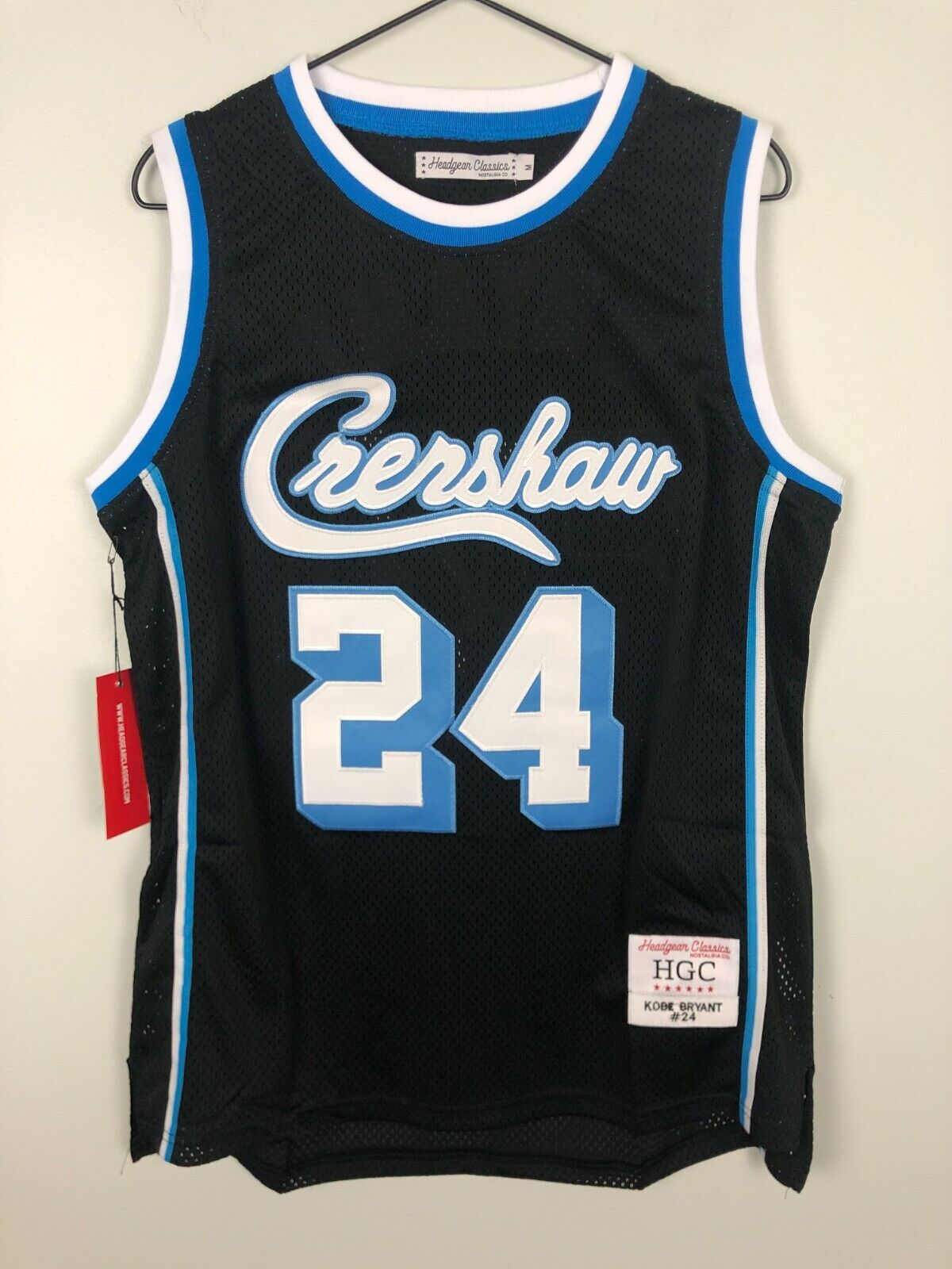 NEW Kobe Bryant #24 LA Crenshaw Black Basketball Jersey by NEW Kobe Bryant #24 LA Crenshaw Black Basketball Jersey by
