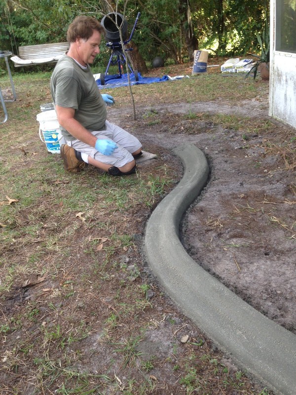 Custom curbing  concrete edging  landscaping DIY The original