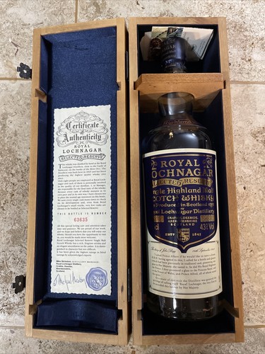 ROYAL LOCHNAGAR Selected reserve 空瓶・空箱