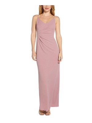 

ADRIANNA PAPELL Фиолетовое женское платье-колонна с разрезом сзади, Фиолетовый