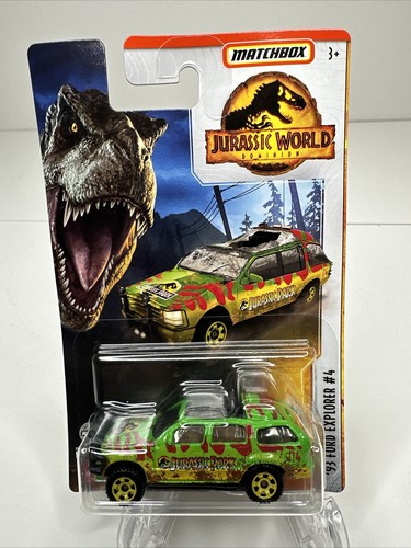 マッチボックス ジュラシックワールド 93 FORD EXPLORER4 MATCHBOX Jurassic World 93 FORD EXPLORER #4 SMASHED and 93