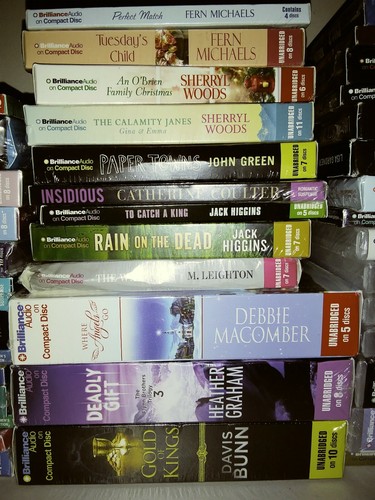 40 audiobook lot books on CD wholesale audio book bulk.