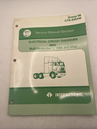 1998-1999 International 9800 Truck Chassis Electrical Wiring