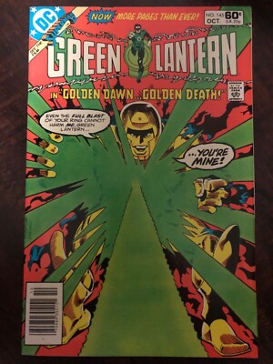Green Lantern #145 Comic Book 1981 VF- Marv Wolfman Joe Staton DC Goldface
