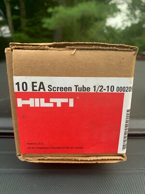 Hilti Screen Tubes 1/2'' x 10''