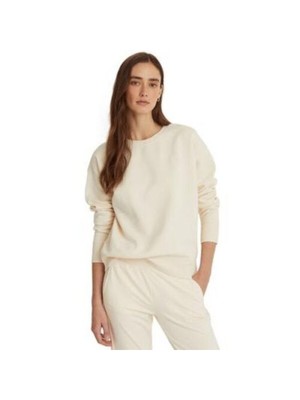

LAUREN RALPH LAUREN Женский свитшот цвета слоновой кости, Цвет слоновой кости